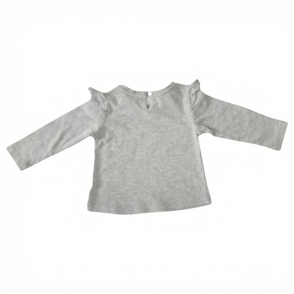 Polera Algodón Gris Marca Colloky 3-6 M Estado Casi tiki