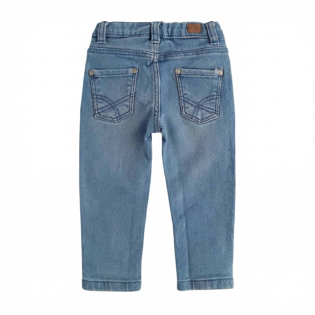 Pantalón Algodón Celeste Marca Tribu 12 M Estado Casi tiki