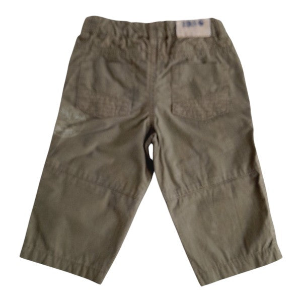 Pantalón Algodón Verde Marca Pillin 6 M Estado Tiki taka