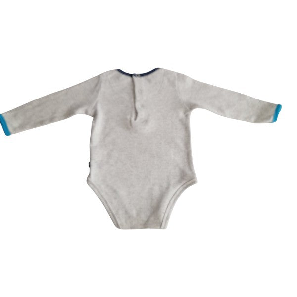 Body Algodón Gris Marca Pillin 6 M Estado Tiki taka