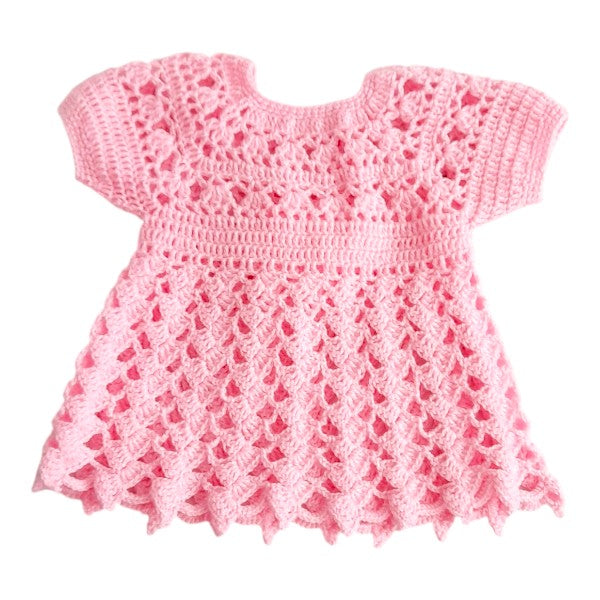 Vestido Tejido Rosa Marca Genérica Recién Nacido Estado Tiki taka