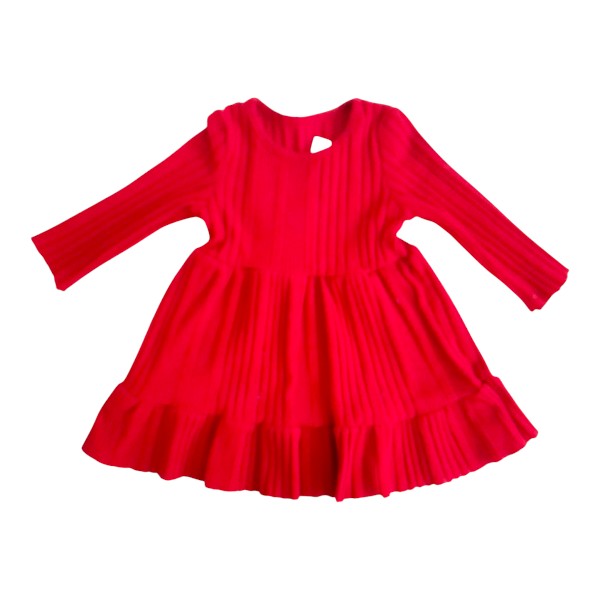 Vestido Lana Burdeo Marca Otra 9-12 M Estado Tiki taka