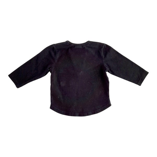 Polera manga larga Algodón Negro Marca Black and Blue 9 M Estado Casi tiki