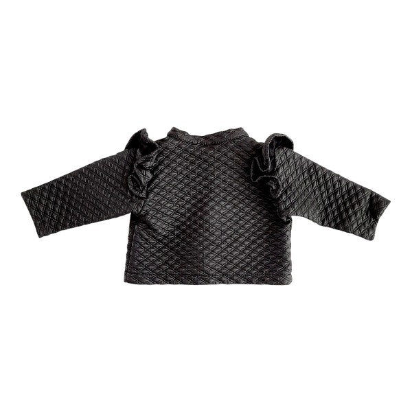Chaqueta Cuerina Negro Marca Otra 6-9 M Estado Tiki taka