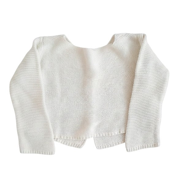 Chaleco Tejido Crema Marca Tribu 12-18 M Estado Casi tiki