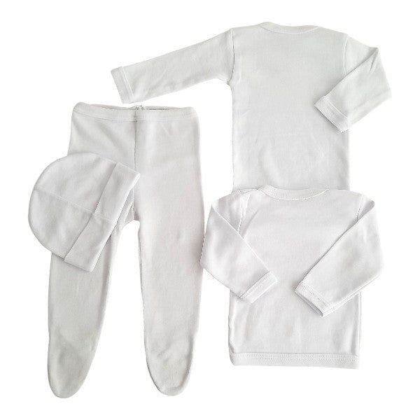 Conjunto Algodón Blanco Marca Otra Recién Nacido Estado Casi tiki
