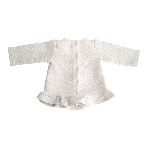 Polera manga larga Cotelé Blanco Marca Limonada 6 M Estado Casi tiki