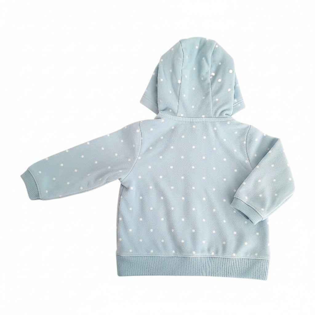 Polera manga larga Micropolar Celeste Marca Carter's 6 M Estado Casi tiki