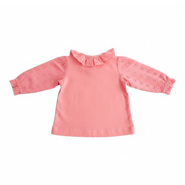 Polera manga larga Algodón Rosa Marca Limonada 6 M Estado Casi tiki