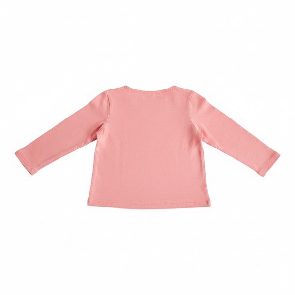 Polera manga larga Algodón Rosa Marca Old Navy 12-18 M Estado Casi tiki