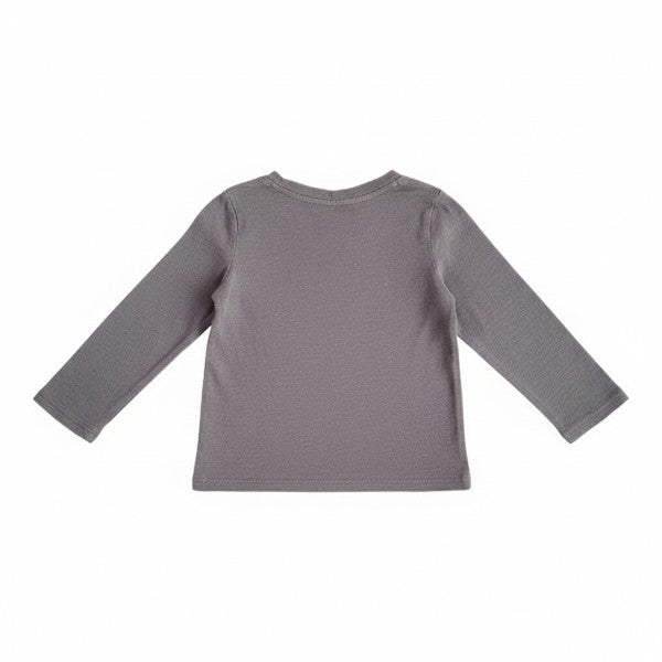 Polera manga larga Algodón Gris Marca Cat & Jack 18 M Estado Casi tiki