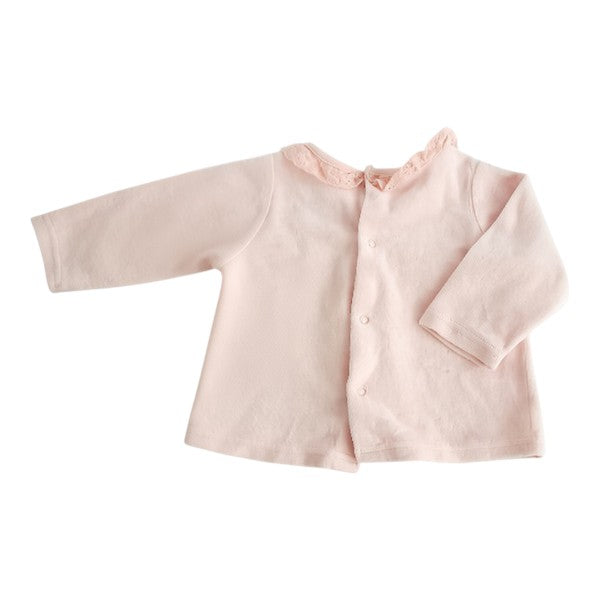 Polera manga larga Polar Rosa Marca Chess RN Estado Casi tiki
