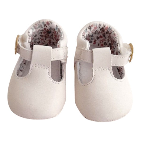 Zapatilla blanda Cuerina Blanco Marca Opaline 14 Estado Tiki taka