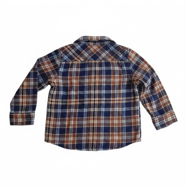 Camisa Algodón cuadrillé Marca Otra 12-18 M Estado Casi tiki