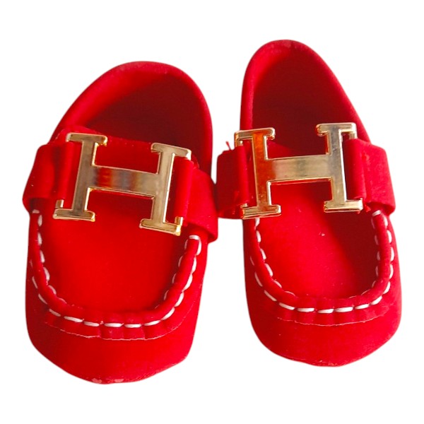 Zapato blando Gamuza Rojo Marca Otra 16 Estado Tiki taka