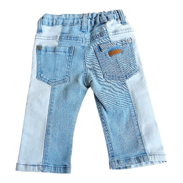 Jeans Mezclilla Celeste Marca Limonada 0-3 M Estado Casi tiki