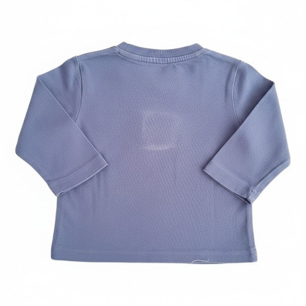 Polera manga larga Algodón Azul Marca Yamp! 6 M Estado Casi tiki