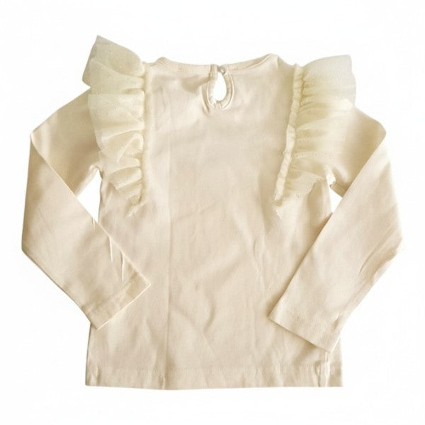 Polera manga larga Algodón Crema Marca Baby harvest 3 A Estado Tiki taka