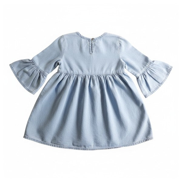 Vestido Mezclilla Azul Marca Tribu 3 A Estado Casi tiki