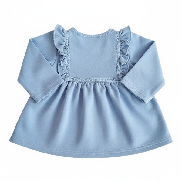 Vestido Algodón Azul Marca Limonada 9 M Estado Casi tiki