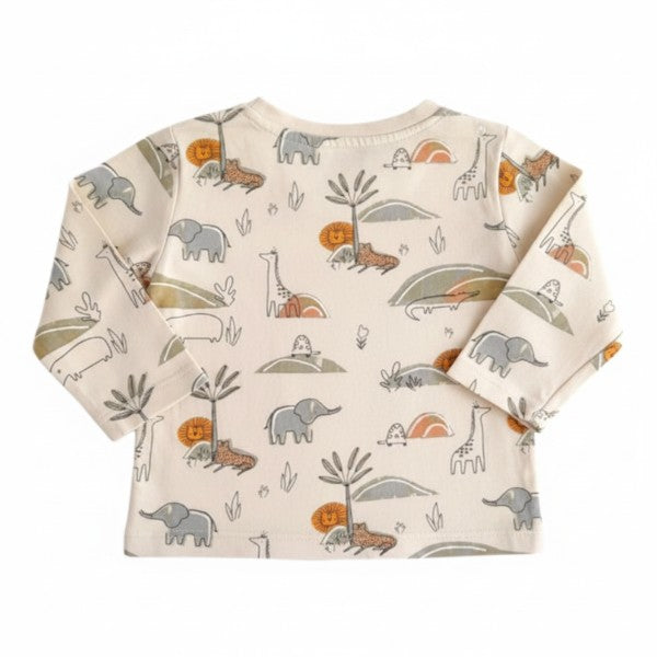 Polera manga larga Algodón Diseños Marca All basics 6 M Estado Casi tiki