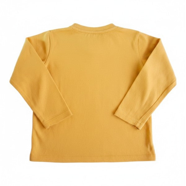 Polera manga larga Algodón Amarillo Marca Urb 18 M Estado Casi tiki