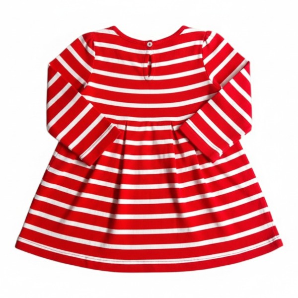 Vestido Algodón Rojo Marca Otra 2 A Estado Casi tiki