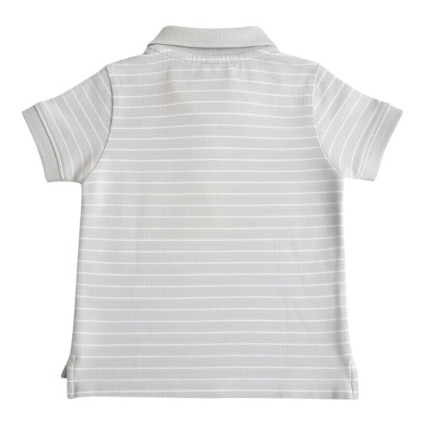 Polera manga corta Piqué Gris Marca Hym 6 M Estado Casi tiki