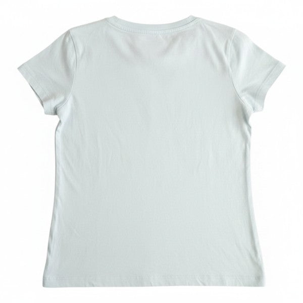 Polera manga corta Algodón Celeste Marca Puma 7 A Estado Casi tiki