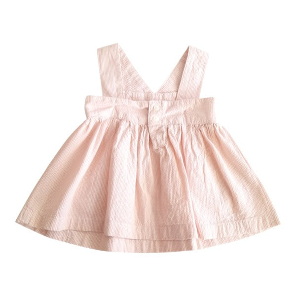 Vestido Manga Corta Tela Rosa Marca Otra 6-9 M Estado Casi tiki