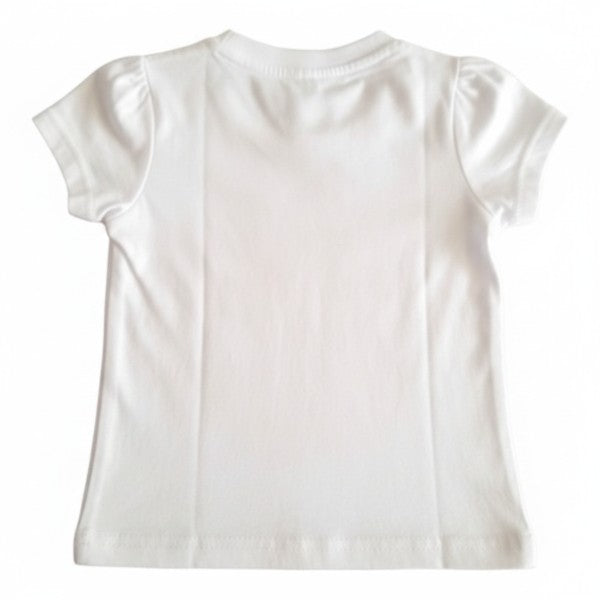 Polera manga corta Algodón Blanco Marca Boulevard 6 M Estado Tiki taka