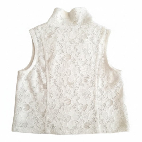 Blusa Manga Corta Tejido Blanco Marca Otra 8 A Estado Casi tiki