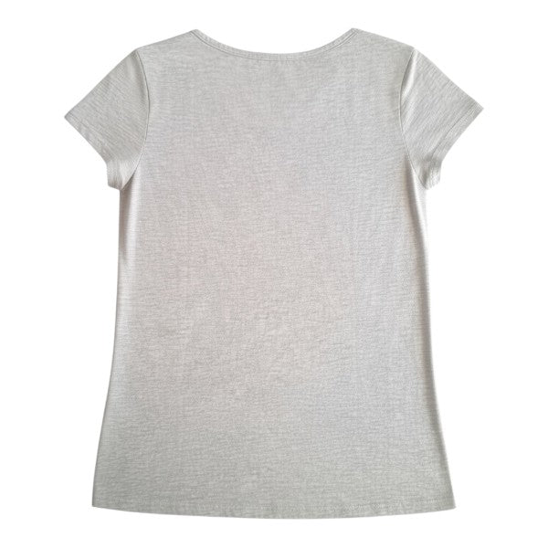 Blusa Manga Corta Algodón Gris Marca Otra 12 A Estado Casi tiki