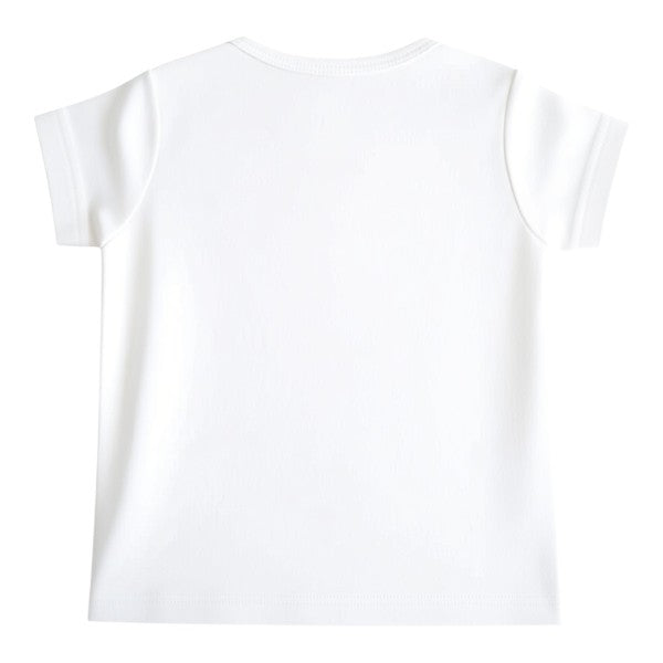Polera manga corta Algodón Blanco Marca Hym 9 M Estado Casi tiki