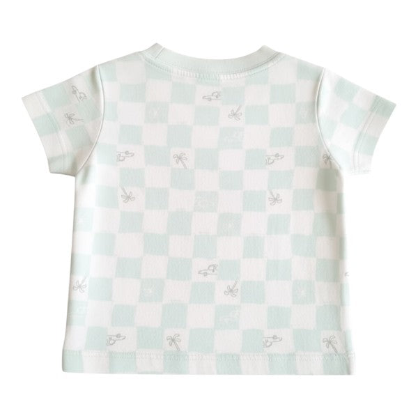 Polera manga corta Algodón Diseños Marca Carter's 6 M Estado Casi tiki