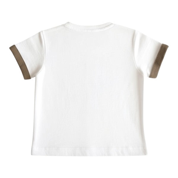 Polera manga corta Algodón Diseños Marca Ficcus 3-6 M Estado Casi tiki