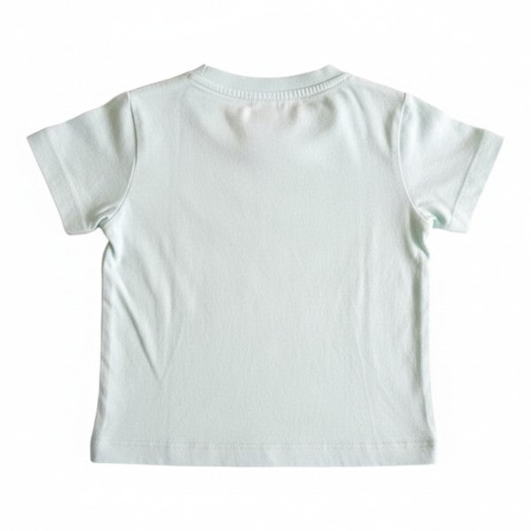 Polera manga corta Algodón Verde agua Marca All basics 6 M Estado Casi tiki