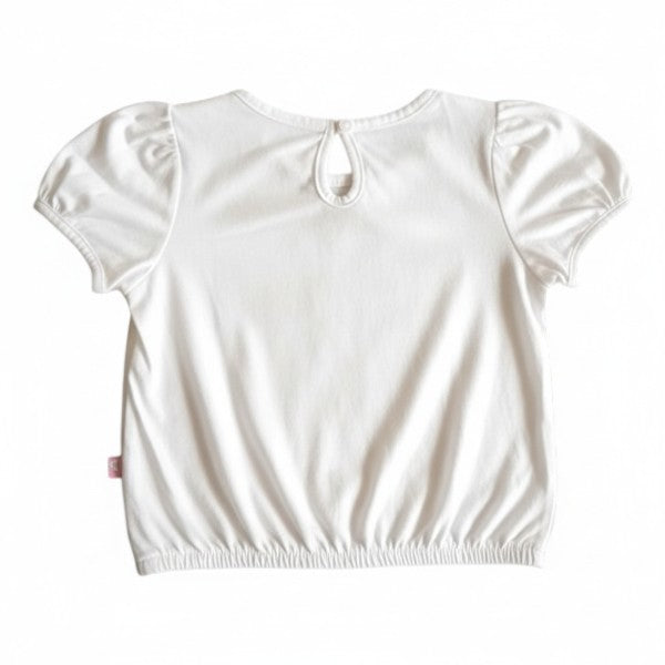 Polera manga corta Algodón Blanco Marca Otra 6 M Estado Casi tiki