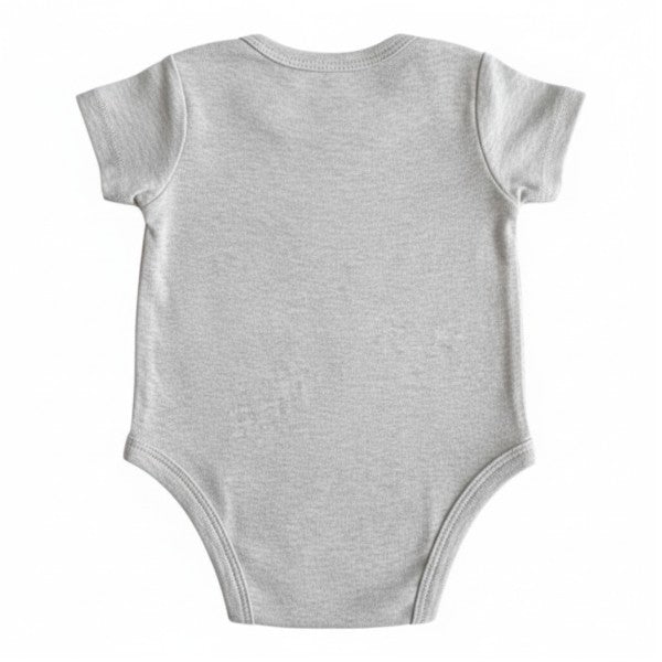 Body Manga Corta Algodón Gris Marca Colloky 6-9 M Estado Casi tiki