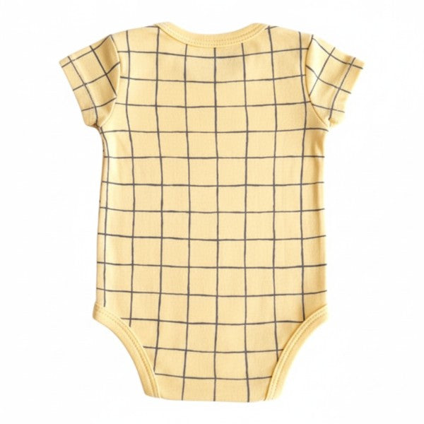 Body Manga Corta Algodón Amarillo Marca Otra 6 M Estado Tiki taka
