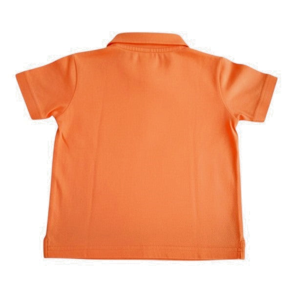 Polera manga corta Piqué Naranja Marca Pillin 12 M Estado Casi tiki