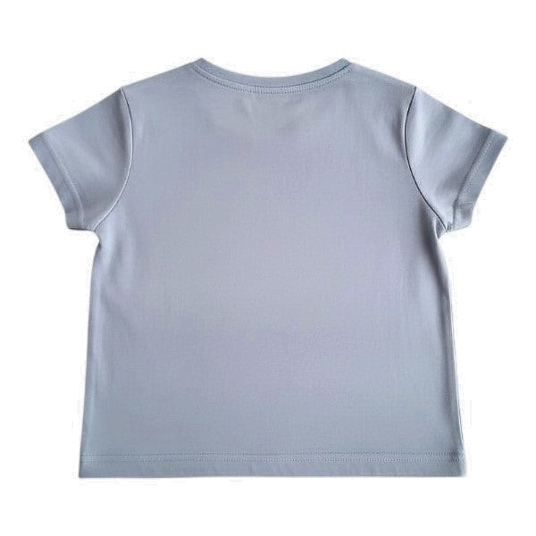 Polera manga corta Algodón Celeste Marca Boulevard 12 M Estado Casi tiki