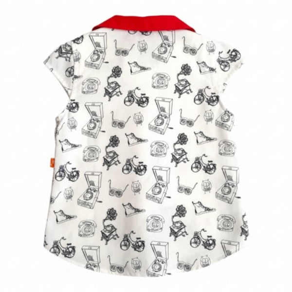 Blusa Manga Corta Tela Diseños Marca Otra 2 A Estado Tiki taka