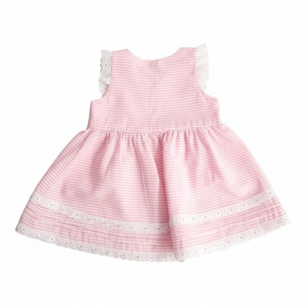 Vestido Tela Rosa Marca Otra 6-9 M Estado Casi tiki