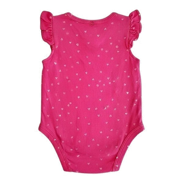 Body Manga Corta Algodón Fucsia Marca Carter's 0-3 M Estado Casi tiki