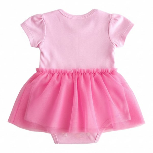 Body vestido Algodón Rosa Marca Otra 3-6 M Estado Casi tiki