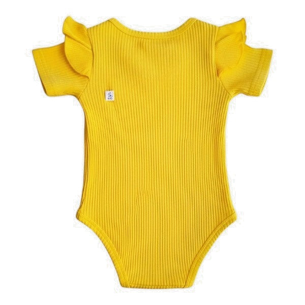 Body Manga Corta Tela Amarillo Marca Otra 9 M Estado Casi tiki