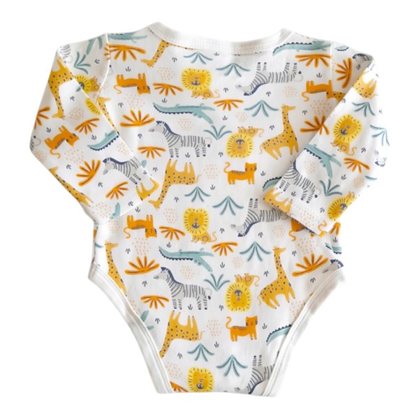 Body Manga Larga Algodón Diseños Marca Baby harvest 0-3 M Estado Casi tiki