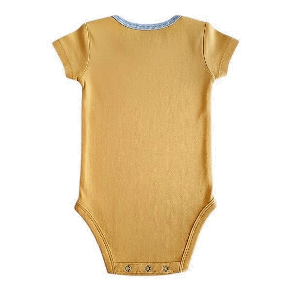 Body Manga Corta Algodón Mostaza Marca Carter's 6 M Estado Casi tiki