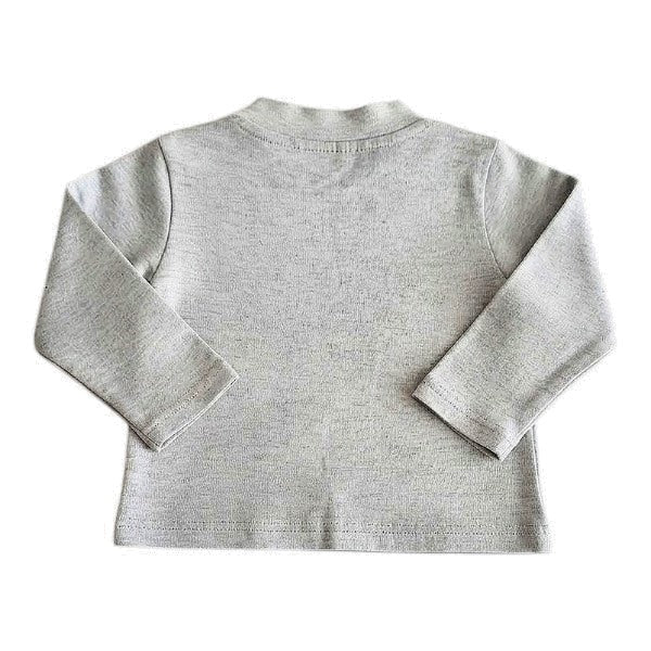 Polera manga corta Algodón Gris Marca Boulevard 18 M Estado Casi tiki